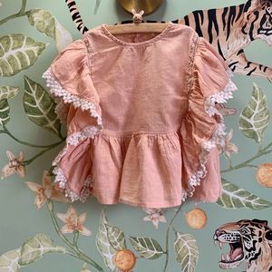 Louise Misha Vintage-Style ‘Ines’ Top for Girls - Size 4